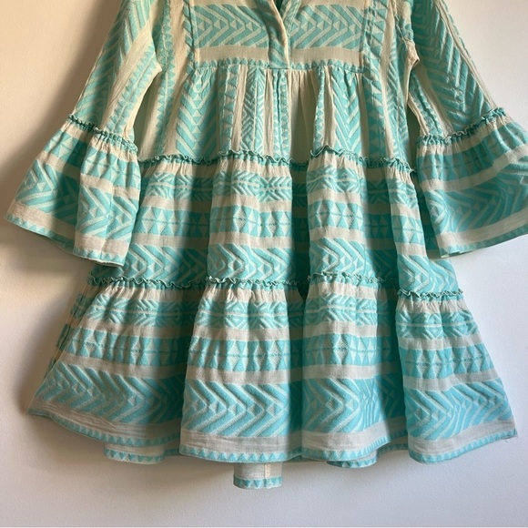 Devotion Twins Ella Short Dress in Blue/Off-White - Picture 5 of 16